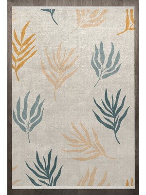  Figürlü Beyaz Pamuk Kare Modern Desenli Pamuk Makinada Yıkanabilir Hav Toz Vermez Leke Tutmayan Kaymaz Taban Dijital Makine Baskı Salon Yolluk Mutfak Halı