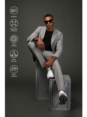 Kiğılı Techno-Line 7 Drop Super Slim Fit Eksra Dar Kesim Takım Elbise