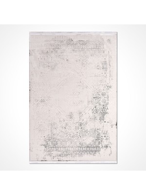 Hali.Net 80x150 cm Bej Safir Pamuk Yıkanabilir Klasik Halı | Mutfak Balkon Yatak Odası Halısı | Leke Tutmaz Hipoalerjenik | SAFİR-17355