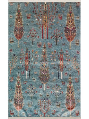 Hali.Net 80x150 cm Eko Modern Etnik Halı | Mutfak Balkon Salon Halısı | Hav Vermez Leke Tutmaz