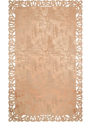 Wals-Siezenheim Bakır Modern Etnik Desenli Deri Halı