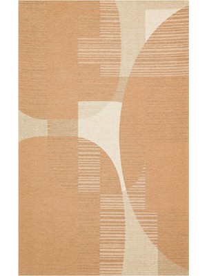 Krieglach Krem Geometrik Etnik Modern Desenli Akrilik Hav Vermeyen Leke Tutmayan Kolay Temizlenen Yumuşak Makine Salon Yolluk Mutfak Halı