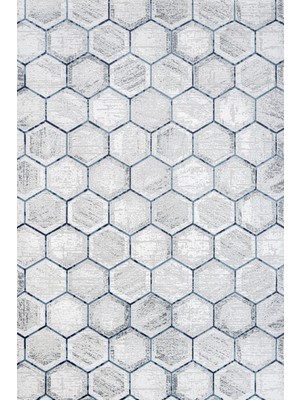 Hali.Net 160x160 cm Gri Yuvarlak Pamuk Yıkanabilir Etnik Halı | Salon Yatak Odası Halısı | Leke Tutmaz Hipoalerjenik Çabuk Kuru | 15958K-DAİRE