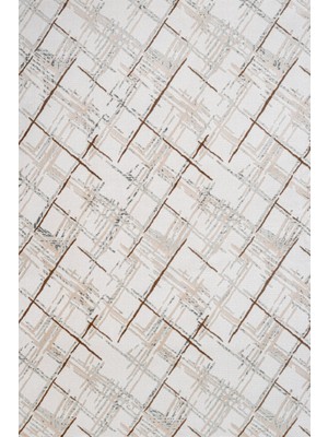 Hali.Net 120x120 cm Krem Argilla Pamuk Yıkanabilir Etnik Halı | Yatak Odası Çocuk Odası Salon Halısı | Leke Tutmaz Hipoalerjenik Çabuk Kuru | CREA_ARGİLLA-15952
