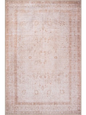 Hali.Net 250x250 cm Pembe Kare Klasik Etnik Çerçeveli Halı | Salon Yatak Odası Halısı | Hav Vermez Leke Tutmaz | BA22-KARE