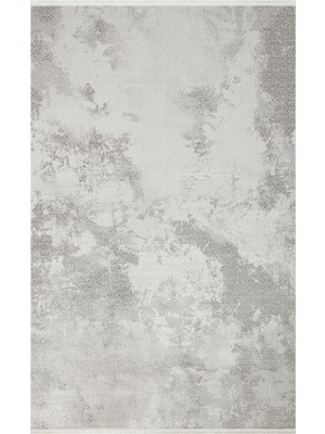 Anushka Gri Modern Etnik Desenli Hav Vermeyen Leke Tutmayan Kolay Temizlenen Yumuşak Makine Salon Yolluk Mutfak Halı