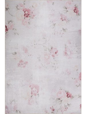 Hali.Net 150x230 cm Pembe Dikdörtgen Klasik Etnik Çerçeveli Halı | Salon Yatak Odası Halısı | Hav Vermez Leke Tutmaz | BA24-DİKDÖRTGEN