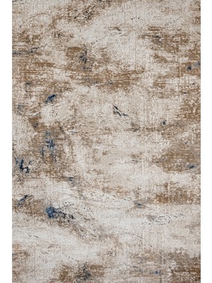 Bespoky 80x150 cm Kahverengi Stn Modern Stone Yıkanabilir Halı | Mutfak Balkon Yatak Odası Halısı | Leke Tutmayan Kaymaz | STN_MARVEL-008A