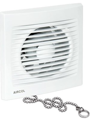 Aircol 100 Siviçli Aspiratör 12W Güçle Banyo ve Lavabo Havalandırması İçin 0,5 kg