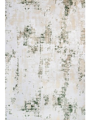 Hali.Net 120x120 cm Krem Bej Soyut Modern Eskitme Yıkanabilir Halı | Salon Yatak Odası Halısı | Leke Tutmaz Hipoalerjenik | CREA_KAREN-6413A