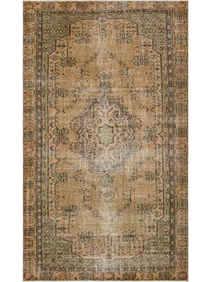 Atina Turkuaz Eskitme Yün Modern Desenli Yün Hav Toz Vermez Leke Tutmayan Salon Yolluk Mutfak El Dokuma Halı