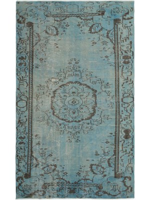 Atina Kırmızı Eskitme Yün Modern Desenli Yün Hav Toz Vermez Leke Tutmayan Salon Yolluk Mutfak El Dokuma Halı