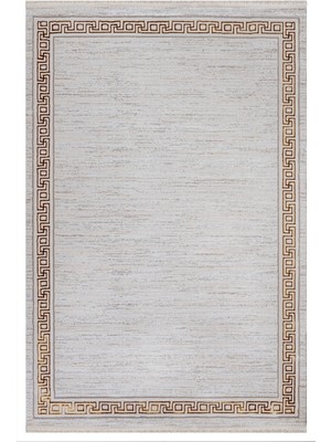 Bespoky 80x150 cm Vista Modern Stone Yıkanabilir Halı | Mutfak Balkon Yatak Odası Halısı | Leke Tutmayan Kaymaz | VİSTA-VS007A