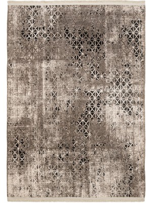 Bistrica Geometrik Vizon Pamuk Kare Modern Desenli Pamuk Makinada Yıkanabilir Hav Toz Vermez Leke Tutmayan Kaymaz Taban Dijital Makine Baskı Salon Yolluk Mutfak Halı