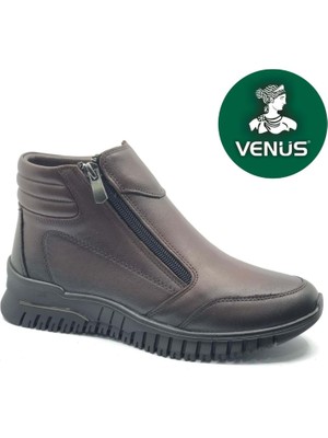 Venüs Ekko Hakiki Deri Düz Kaymaz Taban Ortopedik Kadın Bot