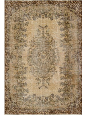 Atina Mavi Eskitme Yün Modern Desenli Yün Hav Toz Vermez Leke Tutmayan Salon Yolluk Mutfak El Dokuma Halı