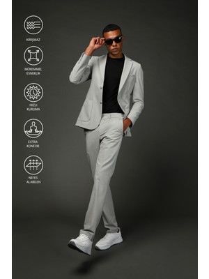 Kiğılı Techno-Line 7 Drop Super Slim Fit Eksra Dar Kesim Takım Elbise