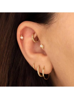 Incili Baklava Tragus Piercing