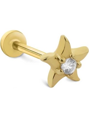 Happy Star Tragus Piercing
