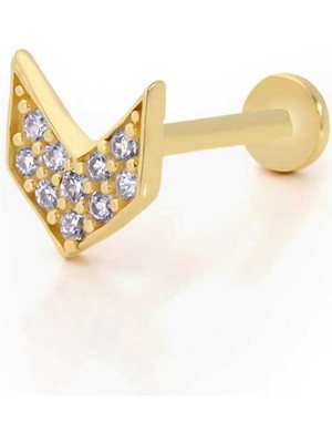 Taşlı Üçgen Model Tragus Piercing