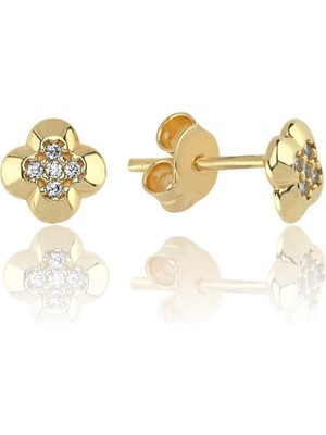 Yuvalı Çiçek Çocuk Küpesi