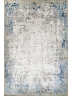 Hali.Net 80x150 cm Mavi Yıkanabilir Halı | Salon Mutfak Halısı | Leke Tutmaz Hipoalerjenik | GM_LEGRO-11537M