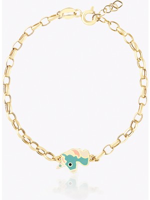 Mavi Unicorn Çocuk Bilekliği