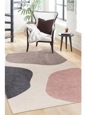 Hali.Net 75x200 cm Krem Dikdörtgen Klasik Etnik Çerçeveli Halı | Balkon Halısı Mutfak Koridor Halı | Hav Vermez Leke Tutmaz | FL42-DİKDÖRTGEN
