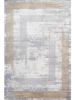  Çizgili Gri Pamuk Kare Modern Desenli Pamuk Makinada Yıkanabilir Hav Toz Vermez Leke Tutmayan Kaymaz Taban Dijital Makine Baskı Salon Yolluk Mutfak Halı