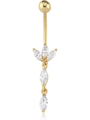 Alen Lotus Sallantılı Göbek Piercing