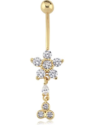 Alen Trio Flower Göbek Piercing