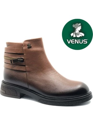Venüs Umbra Hakiki Deri Kaymaz Taban Ortopedik Kadın Bot