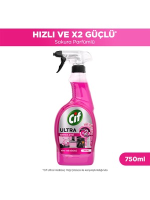 Cif Ultra Anında Etki Kir & Yağ Sökücü Sakura
