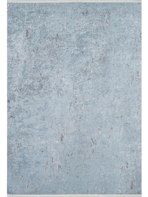 Hali.Net 80x150 cm Mavi Dijital Baskı Etnik Patchwork Halı | Mutfak Balkon Salon Halısı | Hav Vermez Hipoalerjenik | HALN-HLN1819
