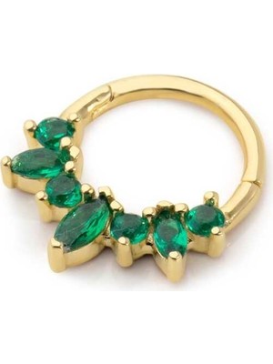 Yeşil Maria Helix Piercing