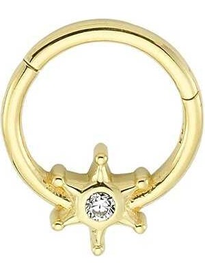 Tektaş Köşeli Yıldız Helix Piercing