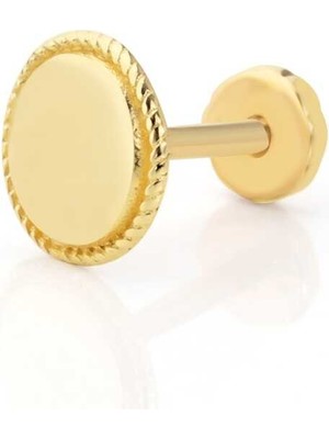 Yuvarlak Işleme Detaylı Tragus Piercing