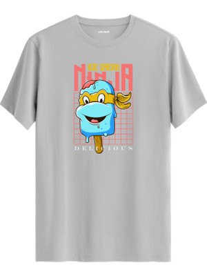 Ninja Dondurma Karakter Tasarımlı Eğlenceli Streetwear %100 Pamuk Premium Kumaş