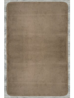 Bespoky 100x200 cm Kahverengi Oval Modern Yolluk Yıkanabilir Halı | Balkon Halısı Mutfak Yolluk Koridor Halı | Leke Tutmayan Kaymaz | KAHVE-OVAL