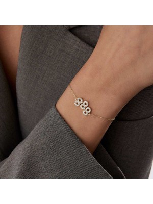 888 Taşlı Manifest Bileklik