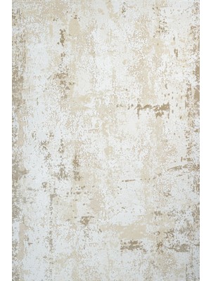 Hali.Net 80x150 cm Krem Bej Modern Soyut Yıkanabilir Halı | Salon Mutfak Halısı | Leke Tutmaz Hipoalerjenik | CREA_ROYAL-14557
