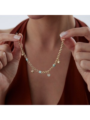Aqua Göz Charm Bileklik