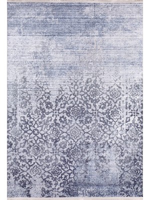 Hali.Net 80x150 cm Gri Dijital Baskı Etnik Patchwork Halı | Mutfak Balkon Salon Halısı | Hav Vermez Hipoalerjenik | HALN-HLN342