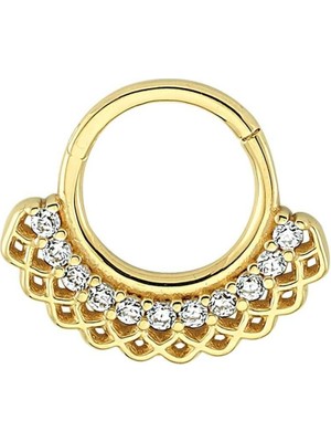 Taşlı Gözenek Helix Piercing