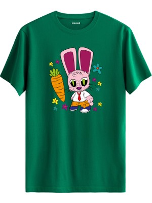 Elektrik Gücü Karakter Baskı %100 Pamuk Premium Kumaş Tişört