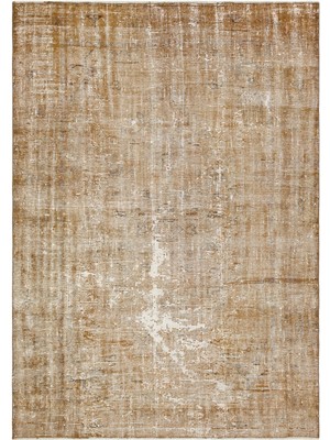 Girit Bej Çizgili Yün Modern Desenli Yün Hav Toz Vermez Leke Tutmayan Salon Yolluk Mutfak El Dokuma Halı