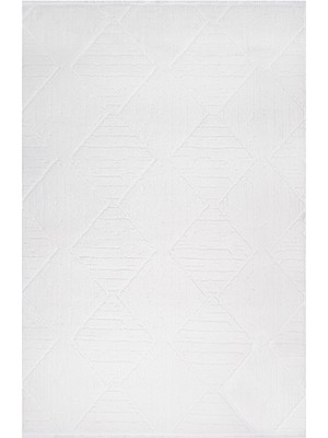 Absolution Krem Geometrik Etnik Modern Desenli Pamuk Hav Vermeyen Leke Tutmayan Kolay Temizlenen Yumuşak Makine Salon Yolluk Mutfak Halı