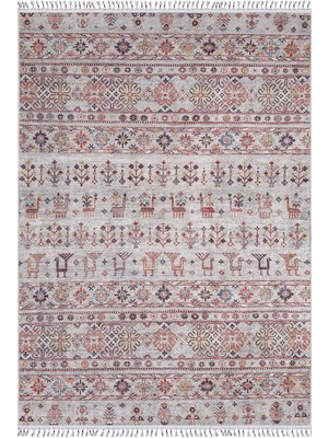 Hali.Net 80x150 cm Gri Dijital Baskı Etnik Patchwork Halı | Mutfak Balkon Salon Halısı | Hav Vermez Hipoalerjenik | HALN-HLN5088