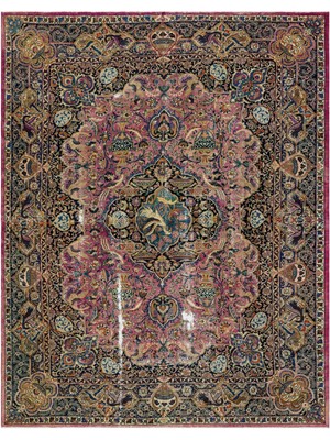 Bespoky 306x373 cm Bej Klasik Yün Halı | Geniş Salon Yatak Odası Halısı | %100 Doğal Yün El Yapımı El Dokuma | UNİQUE-36232