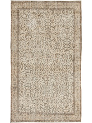 Atina Yeşil Eskitme Yün Modern Desenli Yün Hav Toz Vermez Leke Tutmayan Salon Yolluk Mutfak El Dokuma Halı